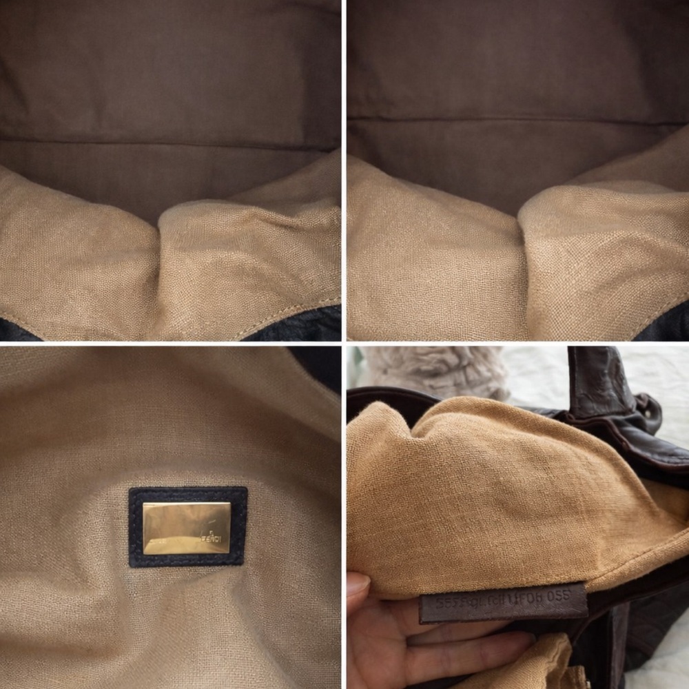 Fendi Spy Bag Zucca Canvas Brown Leather Iconic Luxury - Picture 5 of 6